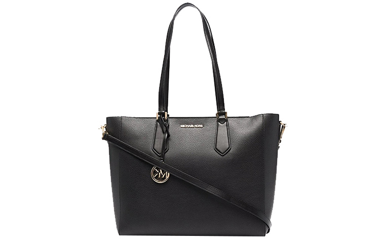 

MICHAEL KORS Сумка-шоппер Kimberly Leather 3-в-1, женская, чисто-черного цвета, большого размера