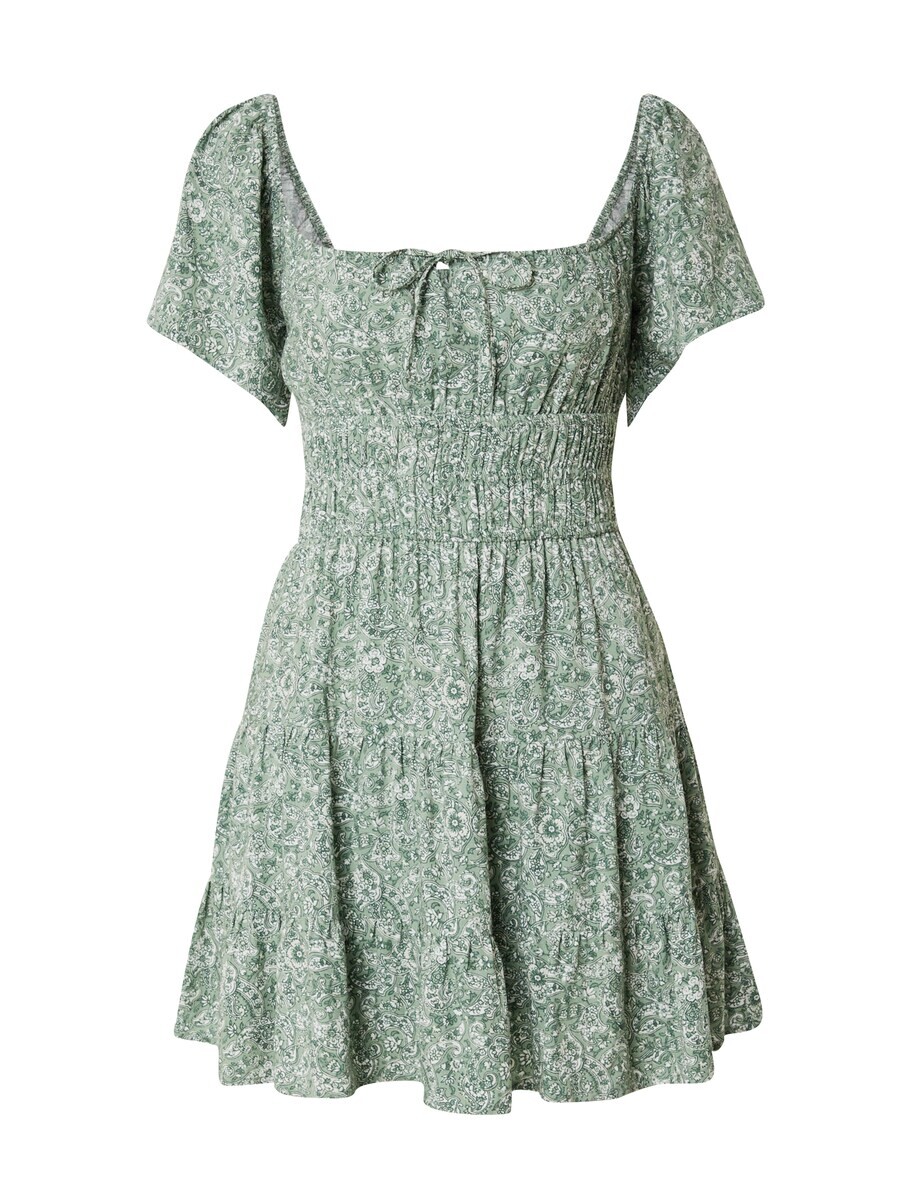 

Платье HOLLISTER Summer Dress CHANNELED, зеленый/пастельно-зеленый