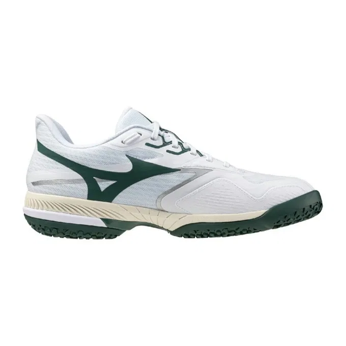 Теннисные кроссовки «Wave Exceed 6 Super Wide OC» от Mizuno, White X Green (35) — фото 3