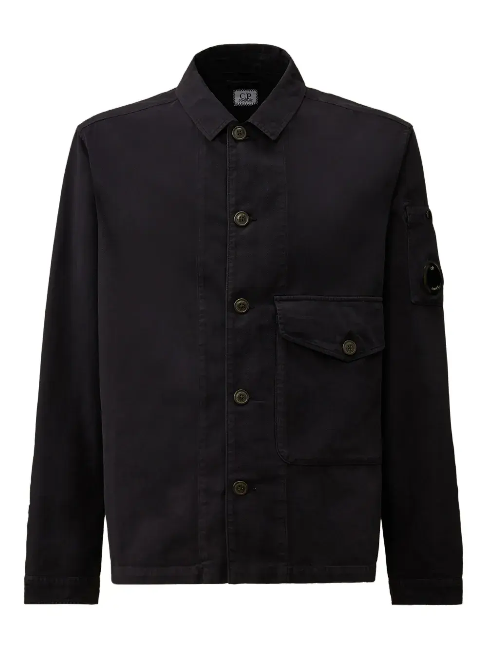 

Рубашка-оверширт с деталями на линзах C.P. Company, синий