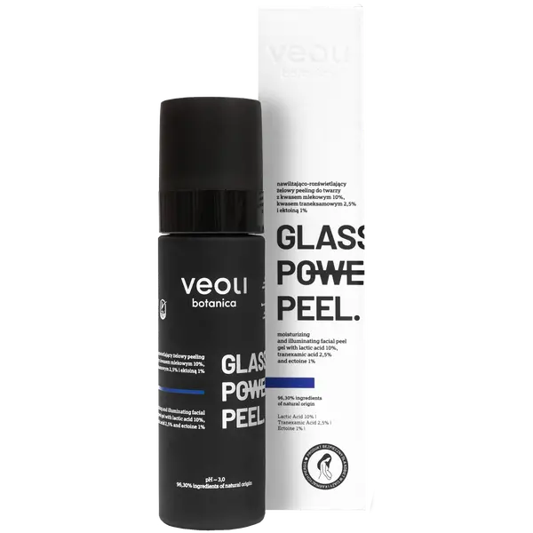 

Увлажняющий и осветляющий гель-пилинг для лица, 30 мл Veoli Botanica Glass skin power peel