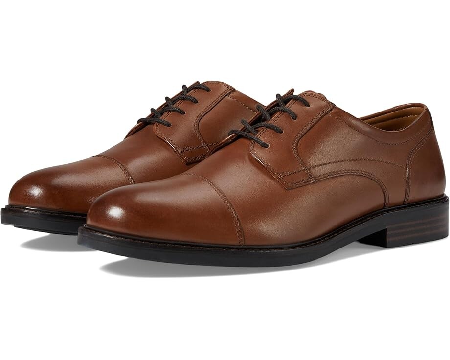 

Оксфорды Johnston & Murphy Mason Cap Toe, цвет Tan Full Grain