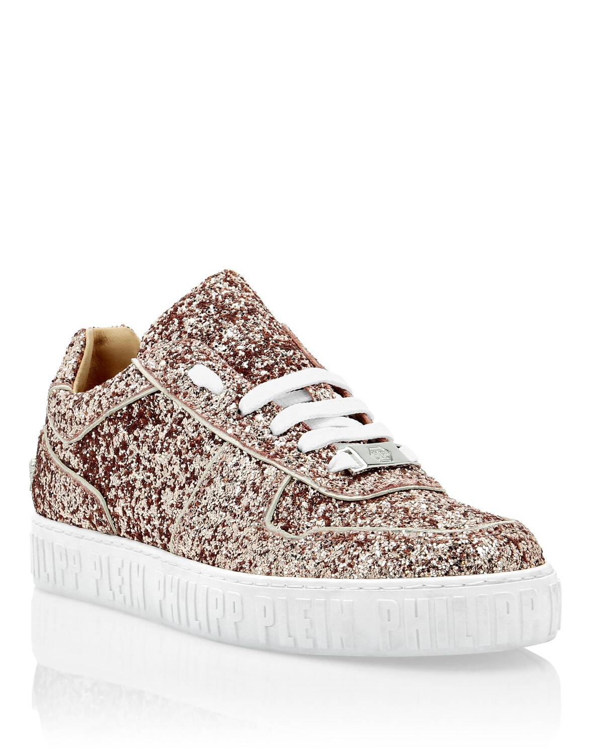 

Кроссовки Lo-Top Glitter King Power Philipp Plein, цвет Bronce