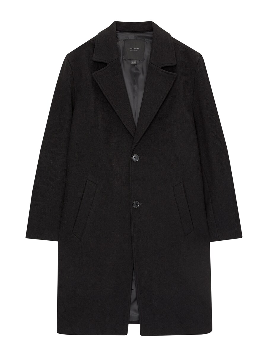 

Межсезонное пальто Pull&Bear, черный