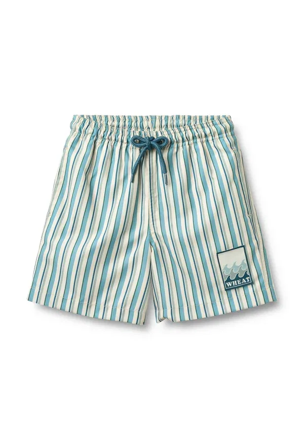 Плавки Hansi badge swimming shorts, пшеничный, аква-полоска