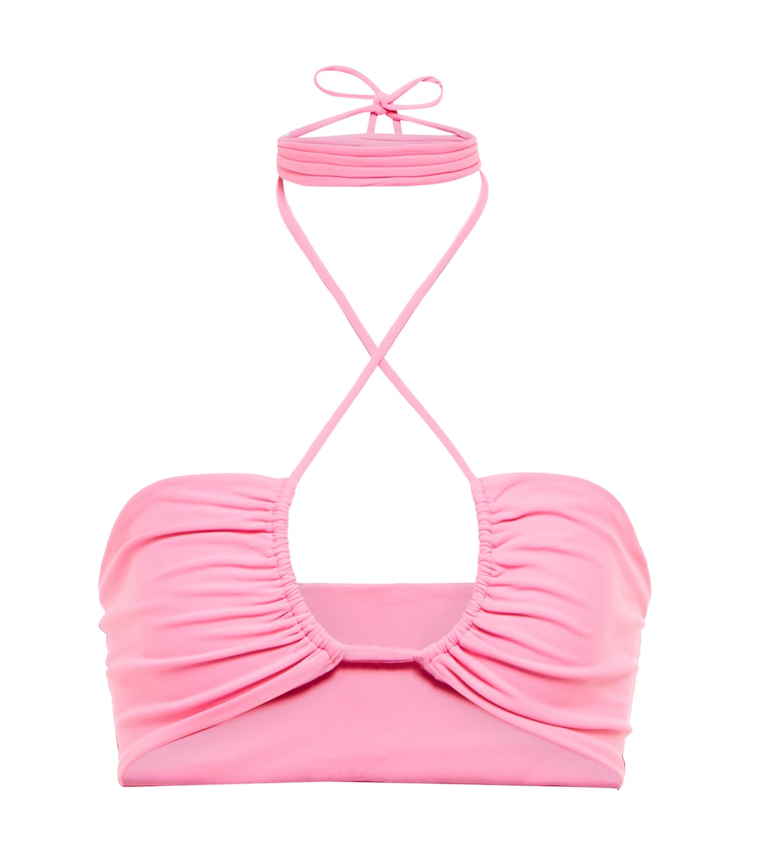 

Верх бикини с бретелькой через шею Magda Butrym, Powder Pink