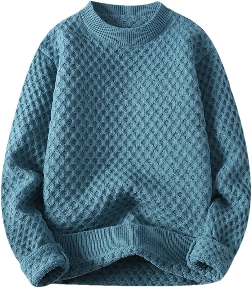 

Мужской черный базовый вязаный свитер Soft Crewneck Fnfmrfmr