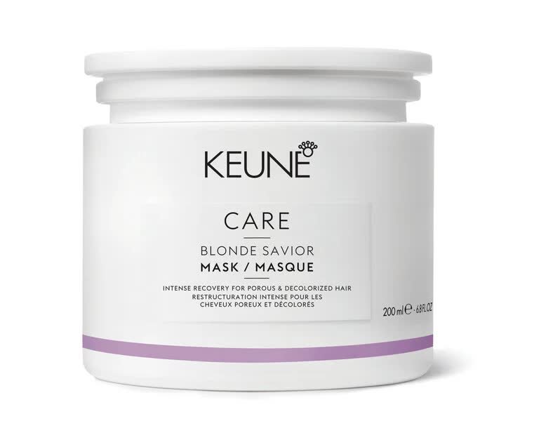 

Keune Care Blonde Savior Mask, интенсивное лечение, маска с гликолевой кислотой и креатином, 200 мл