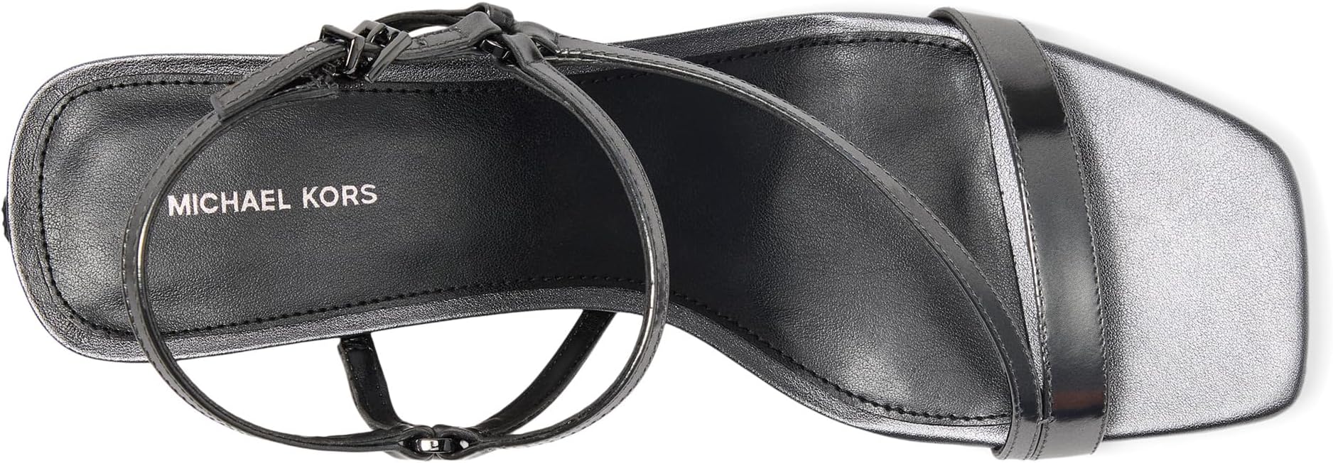 Туфли MICHAEL Michael Kors Women's Selina Kitten Sandals, Gunmetal — фото 2
