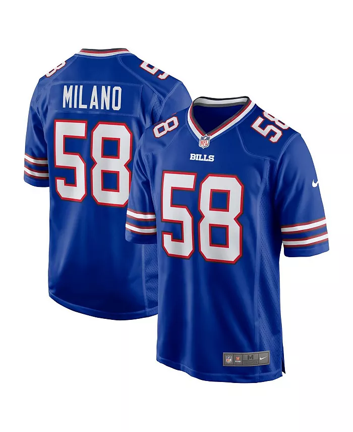 

Мужская игровая футболка Matt Milano Royal Buffalo Bills Nike