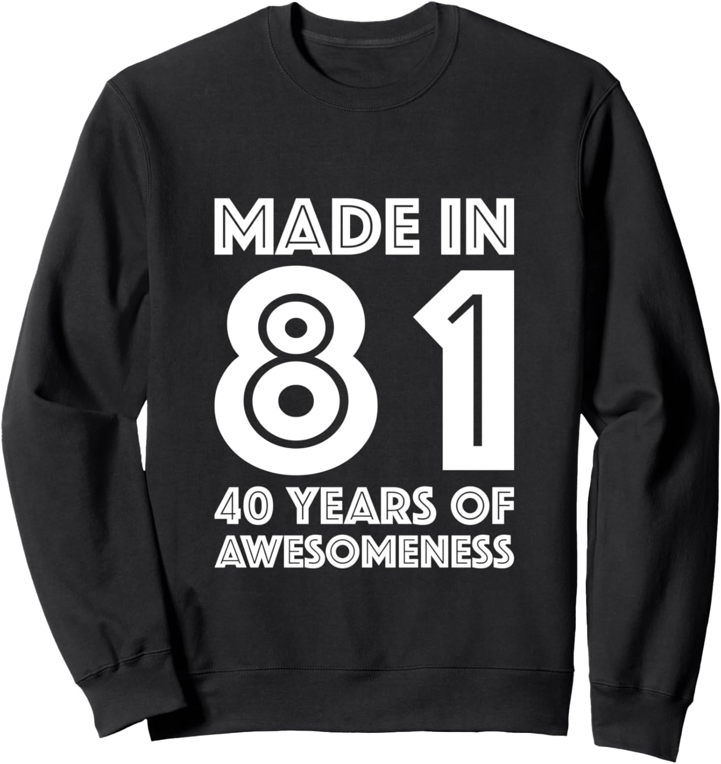 

Подарок на 40-летие для него, мужчины, в честь 40-летия отца, 1981 год. Толстовка 40Th Birthday Gift Tee For Men And Women, Age 40, 1981, черный