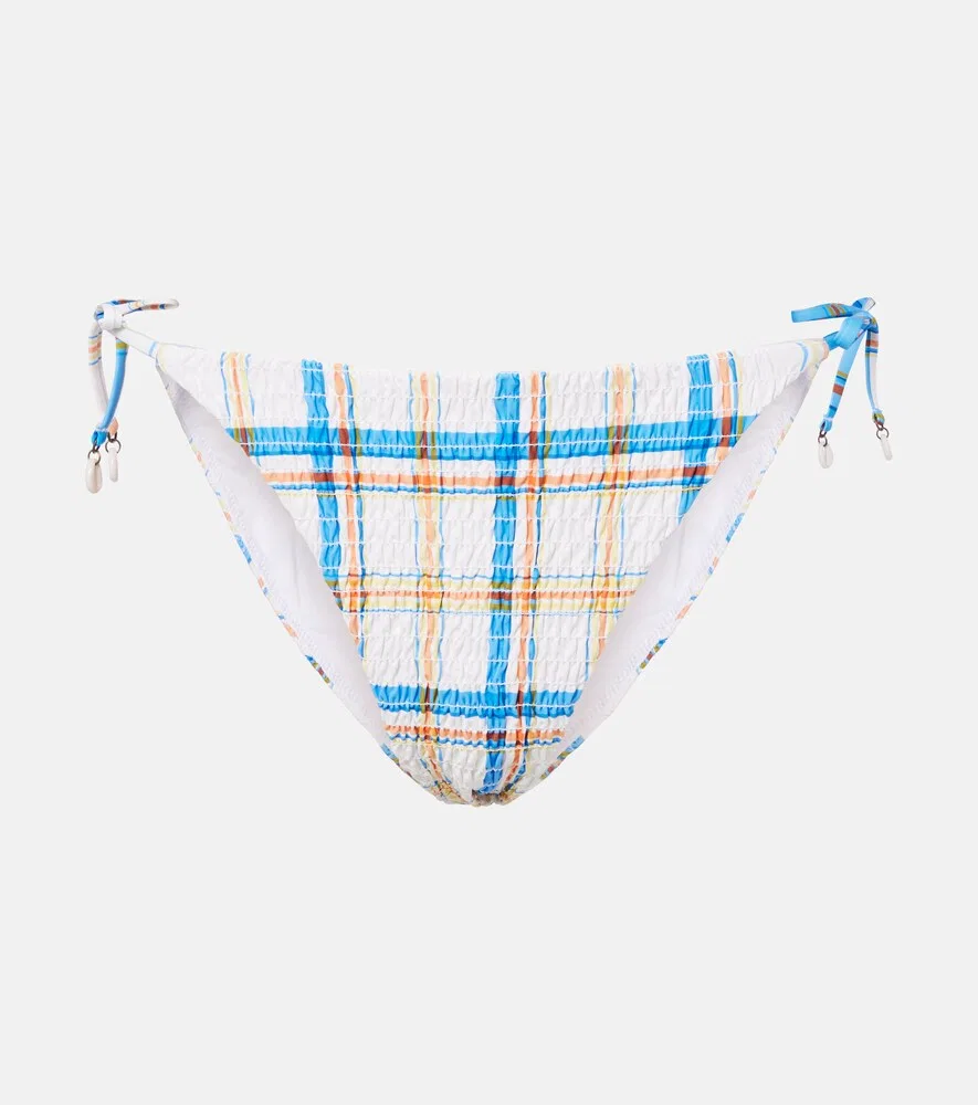 Плавки от бикини в клетку Polo Ralph Lauren, белый