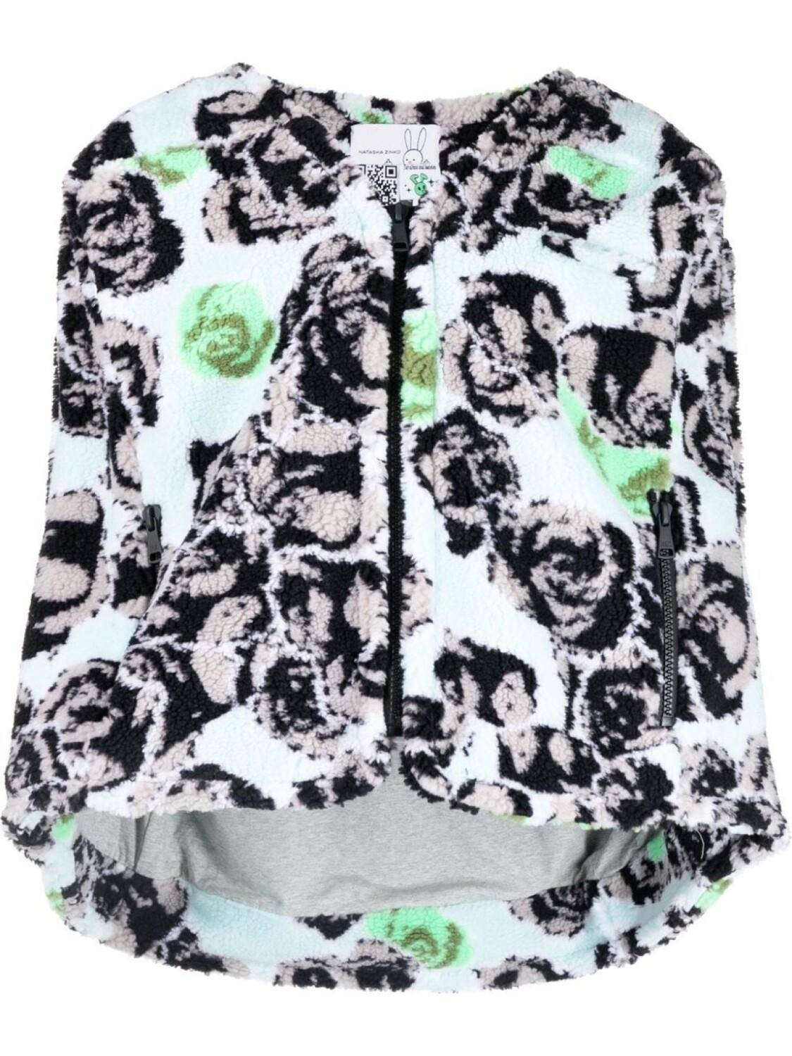 

Флисовая куртка с принтом Natasha Zinko, мультиколор