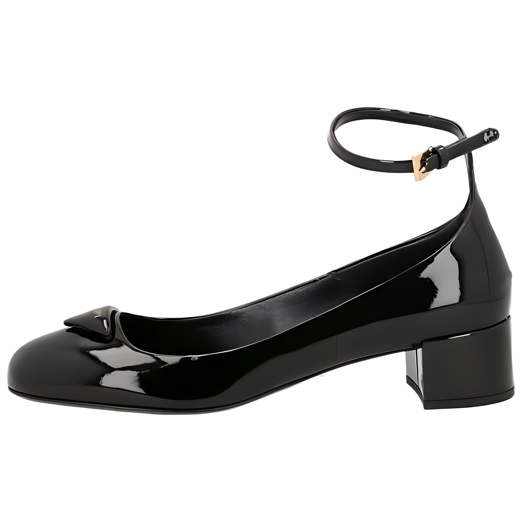 PRADA Туфли на высоком каблуке, женские, черные