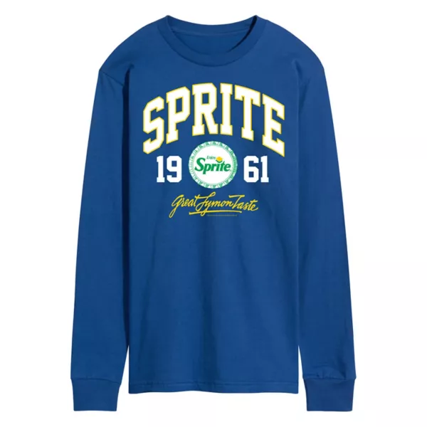 

Мужская футболка Sprite College с длинным рукавом и графическим принтом Licensed Character, цвет royal blue