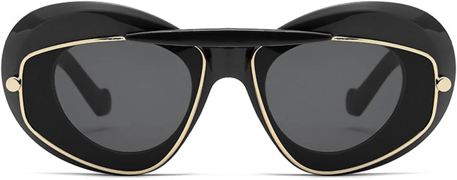 

Солнцезащитные очки Helena с двойной оправой, геометрическим рисунком, женские, роскошные, модные, овальные, мужские, с градиентным переходом цвета, модель S65, C1