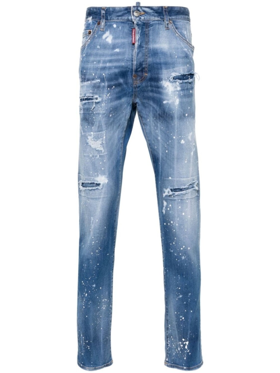 

Dsquared2 джинсы скинни Cool Guy с эффектом потертости, синий