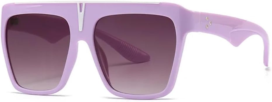 

Классические солнцезащитные очки с плоской верхней частью для женщин, большие очки для мужчин, модные роскошные очки в винтажном стиле, ретро, ​​с заклепками, крупная оправа TKKTLLT, C3