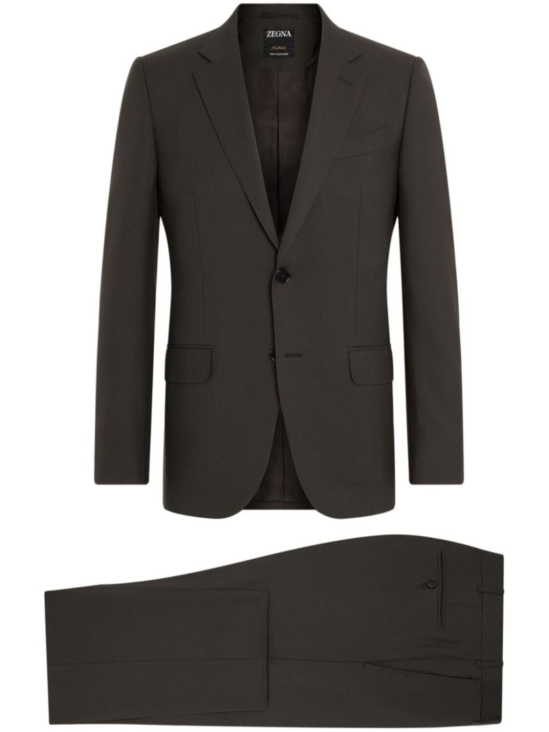 

Костюм из кашемира Zegna, коричневый