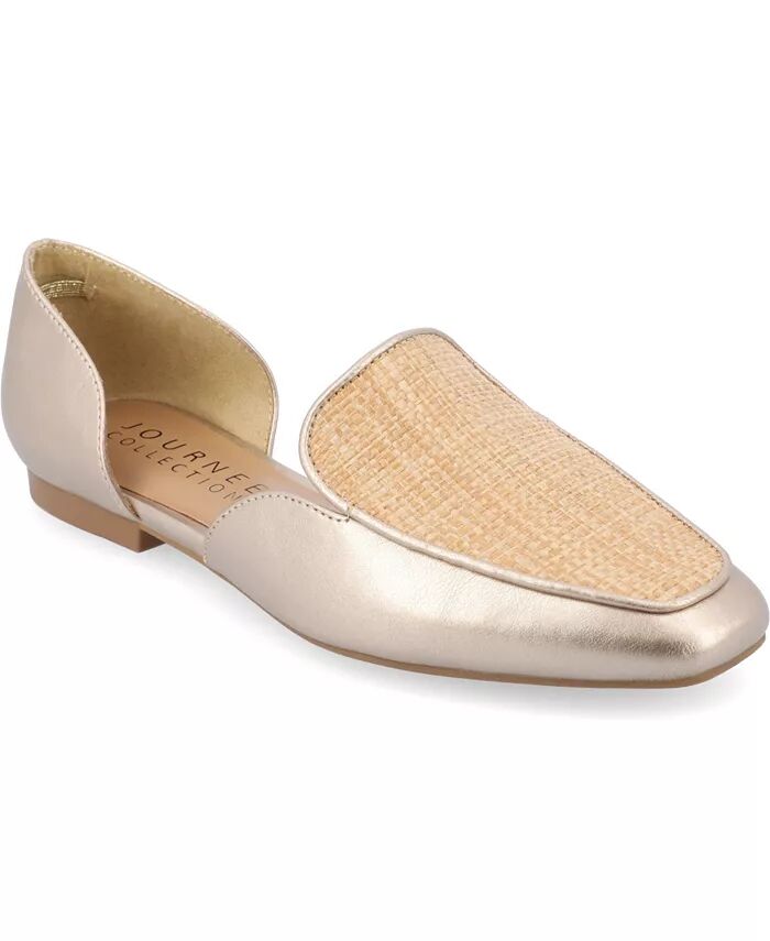 Женские мокасины Kennza Cut Out Slip On Journee Collection, желтый