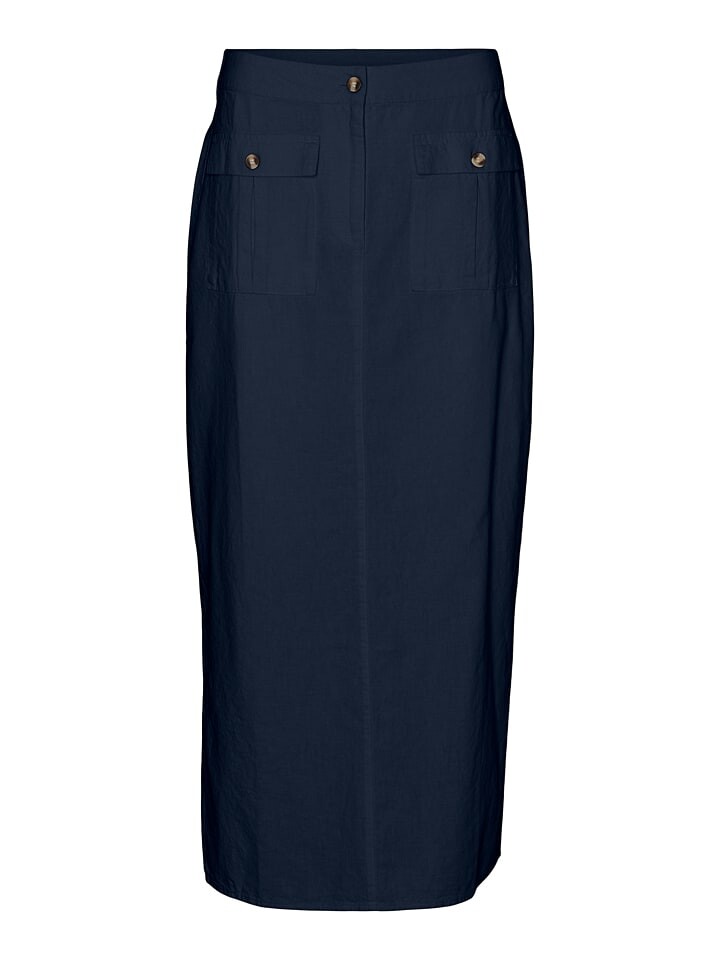 

Юбка длиной до колена Vero Moda, темно-синий