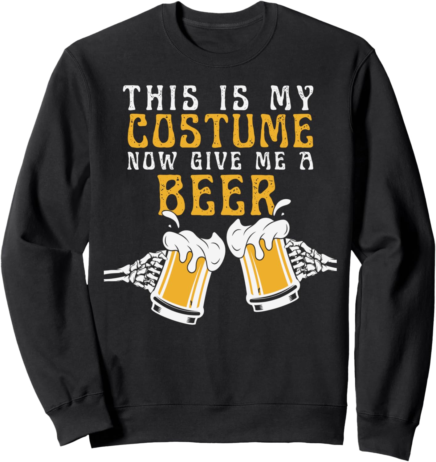 

Это мой костюм! А теперь дайте мне пива! Забавная толстовка и толстовка на Хэллоуин, черная This Is My Costume Now Give Me A Beer Costume Shop