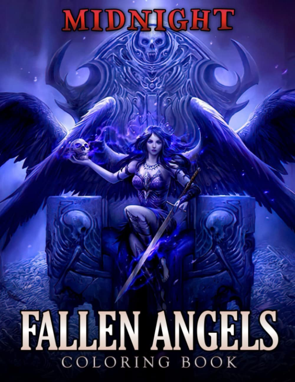 

Midnight Fallen Angels Coloring Book: Amazing Coloring Pages With Wonderful Illustrations With Black Edition For All Ages Fun And Relax | An Ideal Gift For Special Occasions (Independently published)