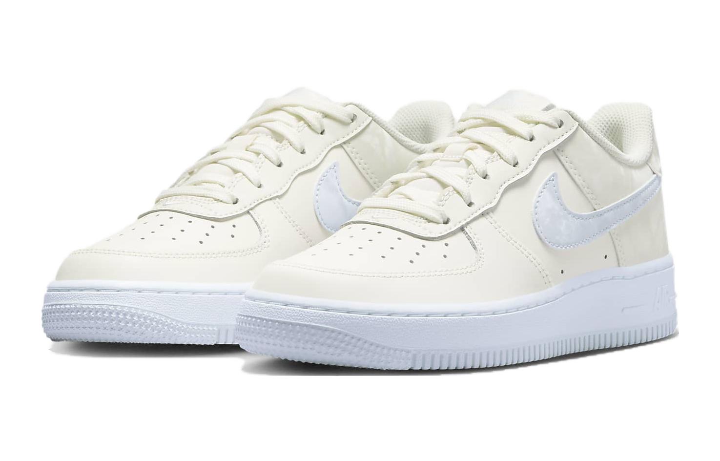Nike Air Force 1 GS 'Pale Ivory Sea Glass', Бежево-голубой — фото 2