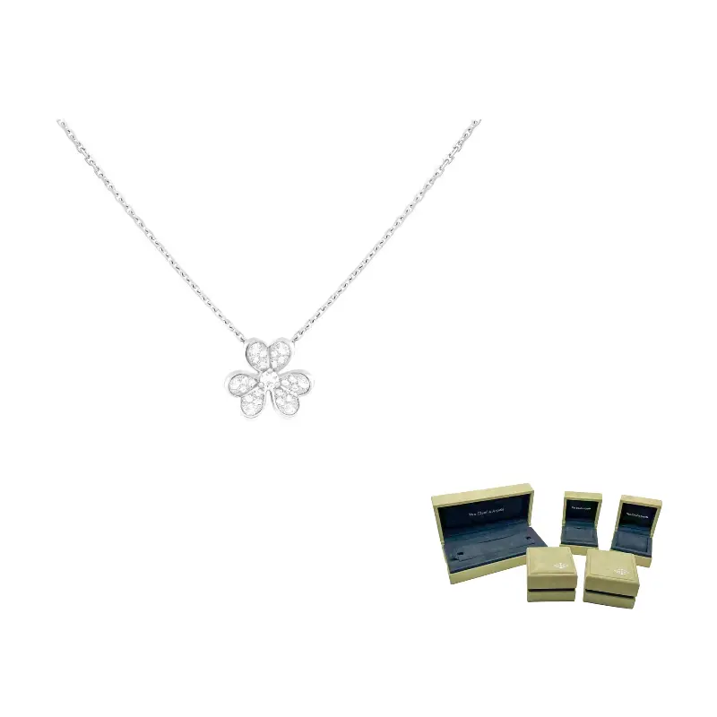 

Van Cleef & Arpels Ожерелье из белого золота 585 пробы с бриллиантами Frivole