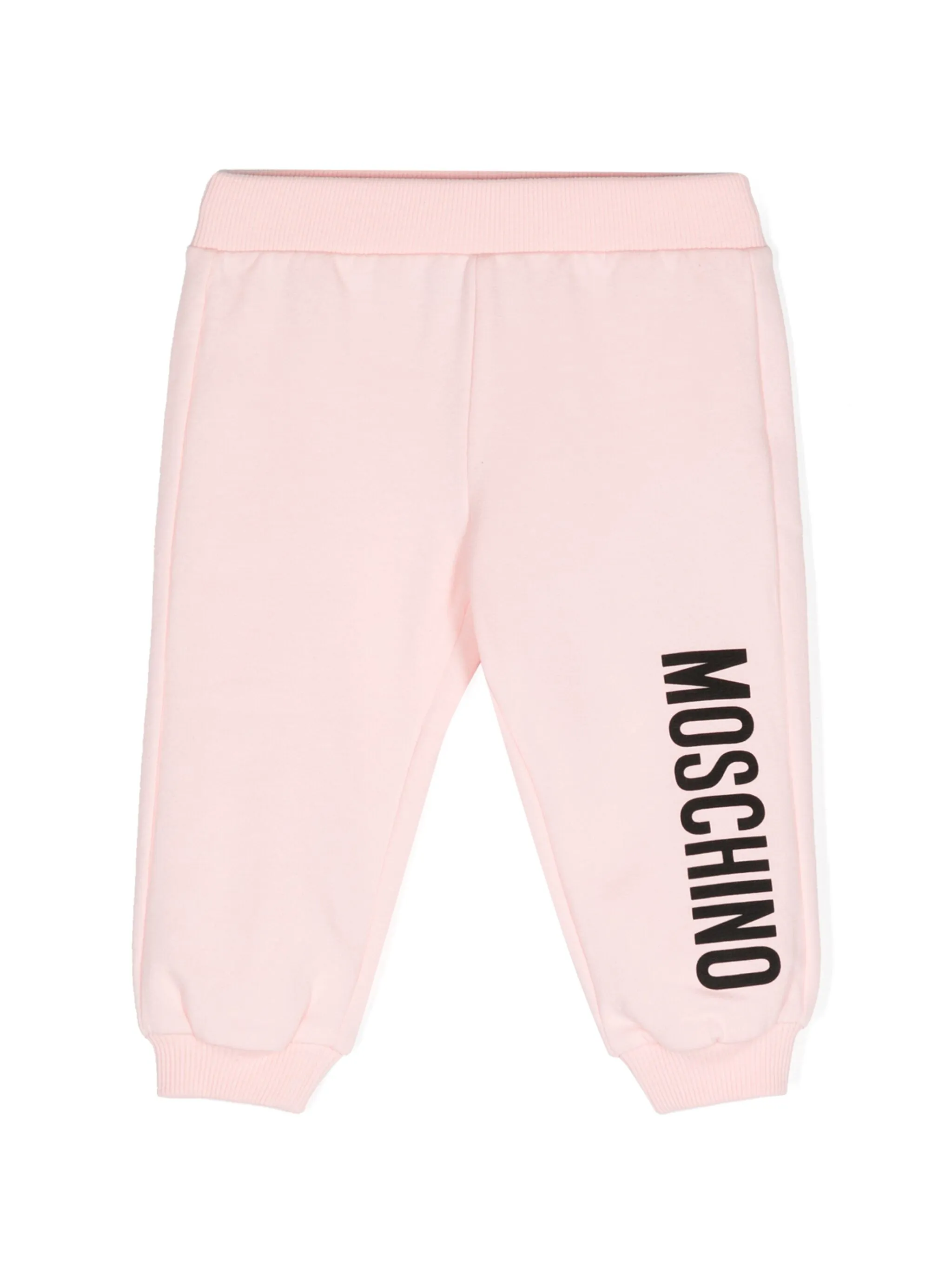 

Спортивные брюки средней посадки Moschino Kids, розовый