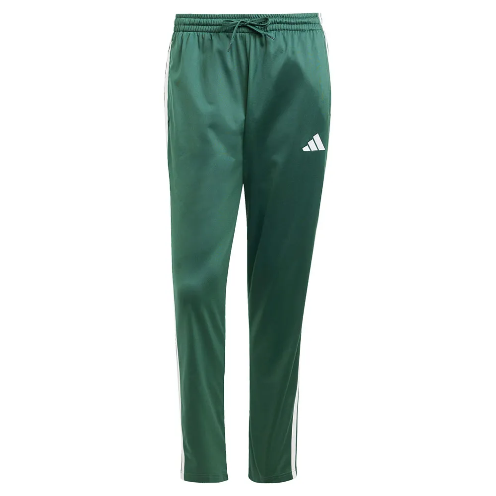 Спортивные брюки adidas 3 Stripes Tricot Regular Fit Open Hem Track, зеленый — фото 3