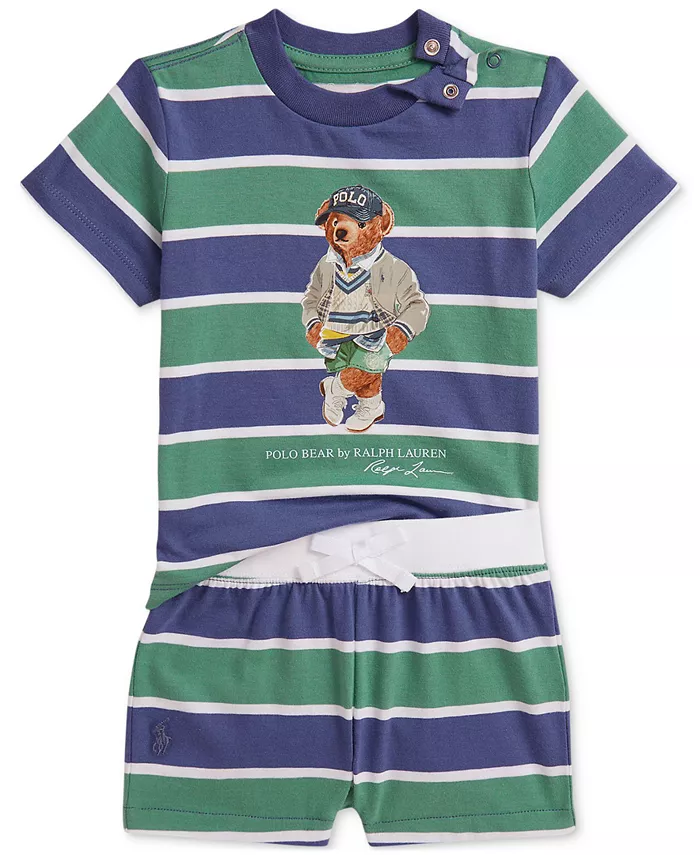 

Комплект из футболки и шорт Polo Bear для мальчиков Polo Ralph Lauren, мультиколор