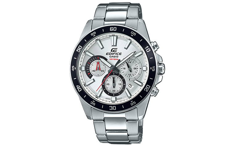 

CASIO Часы Men EDIFICE Silver Watch EFV-570D-7A, Silver Dial