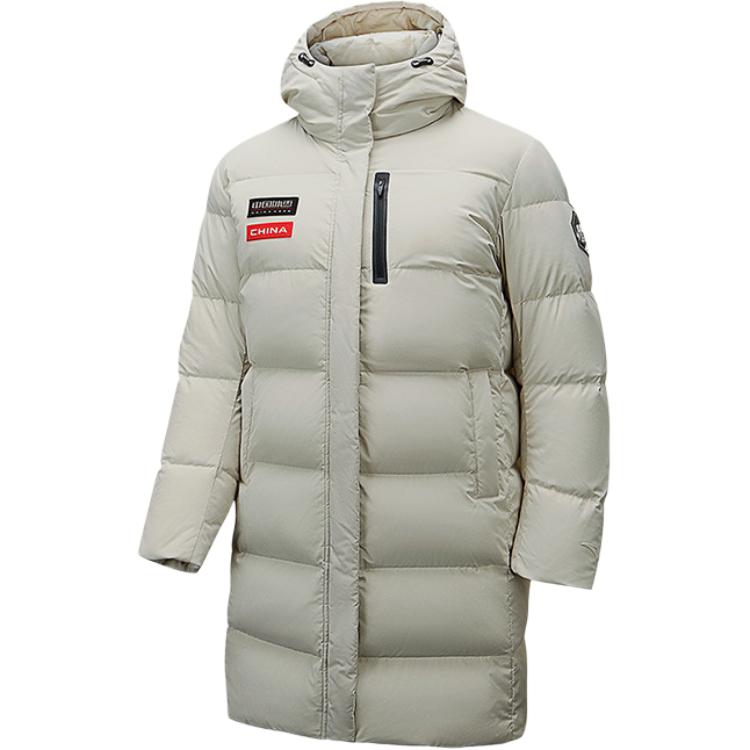 

ANTA Разнообразная коллекция тренировок Пуховик Женский Песчаный дюна серый, Sand Dune Gray