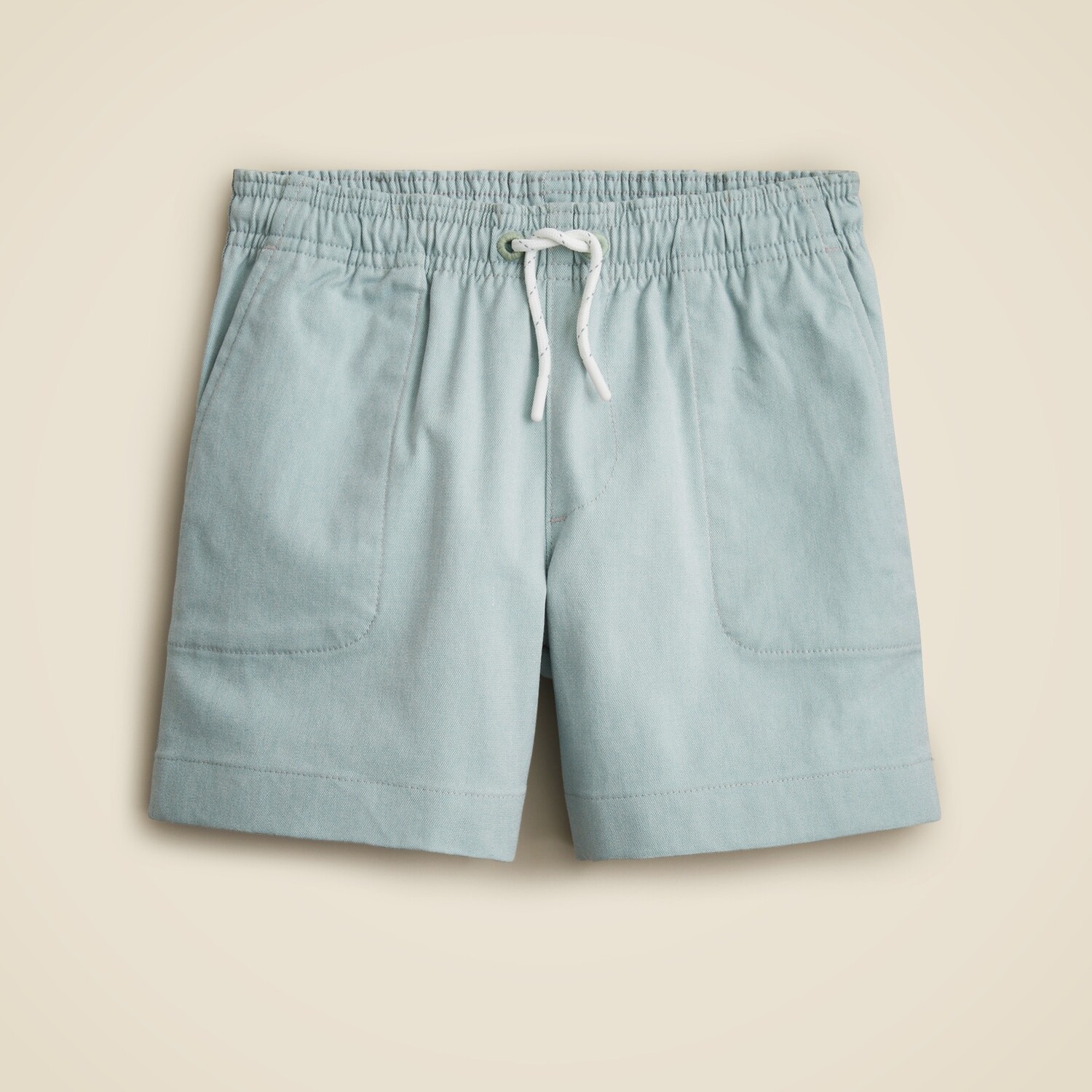 

Детские технологичные шорты Oxford dock J.Crew, белый