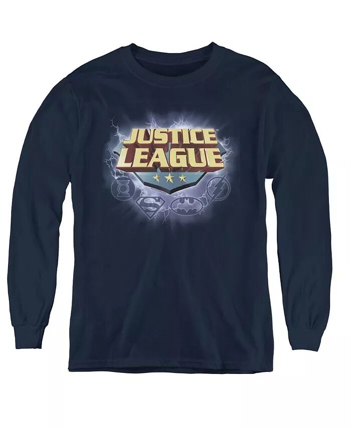 

Толстовка с логотипом Boys of America Youth Storm Justice League, синий