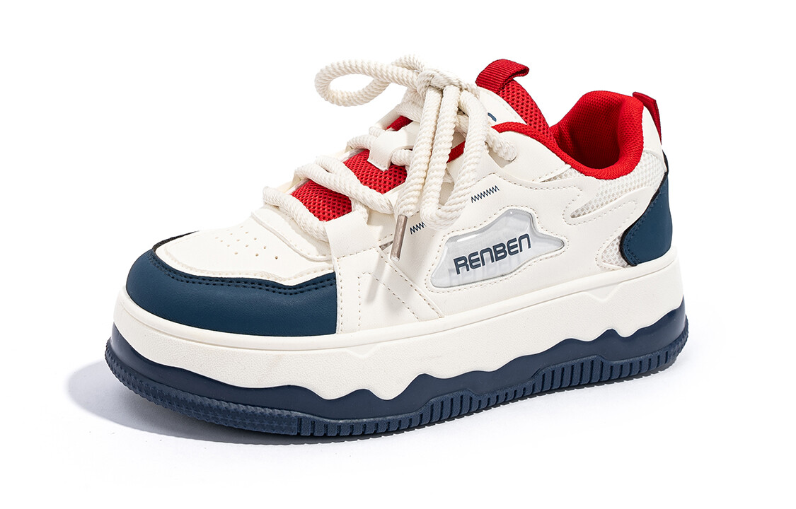 

Кроссовки Humanism 1986 Skateboarding Shoes Women's Low-top, бежевый/синий