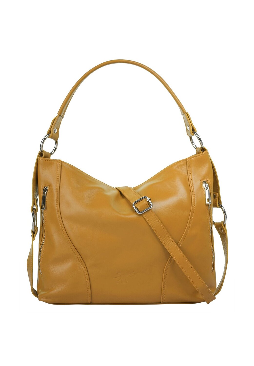 

Сумочка, натуральная кожа, производство Италия Samantha Look, желтый