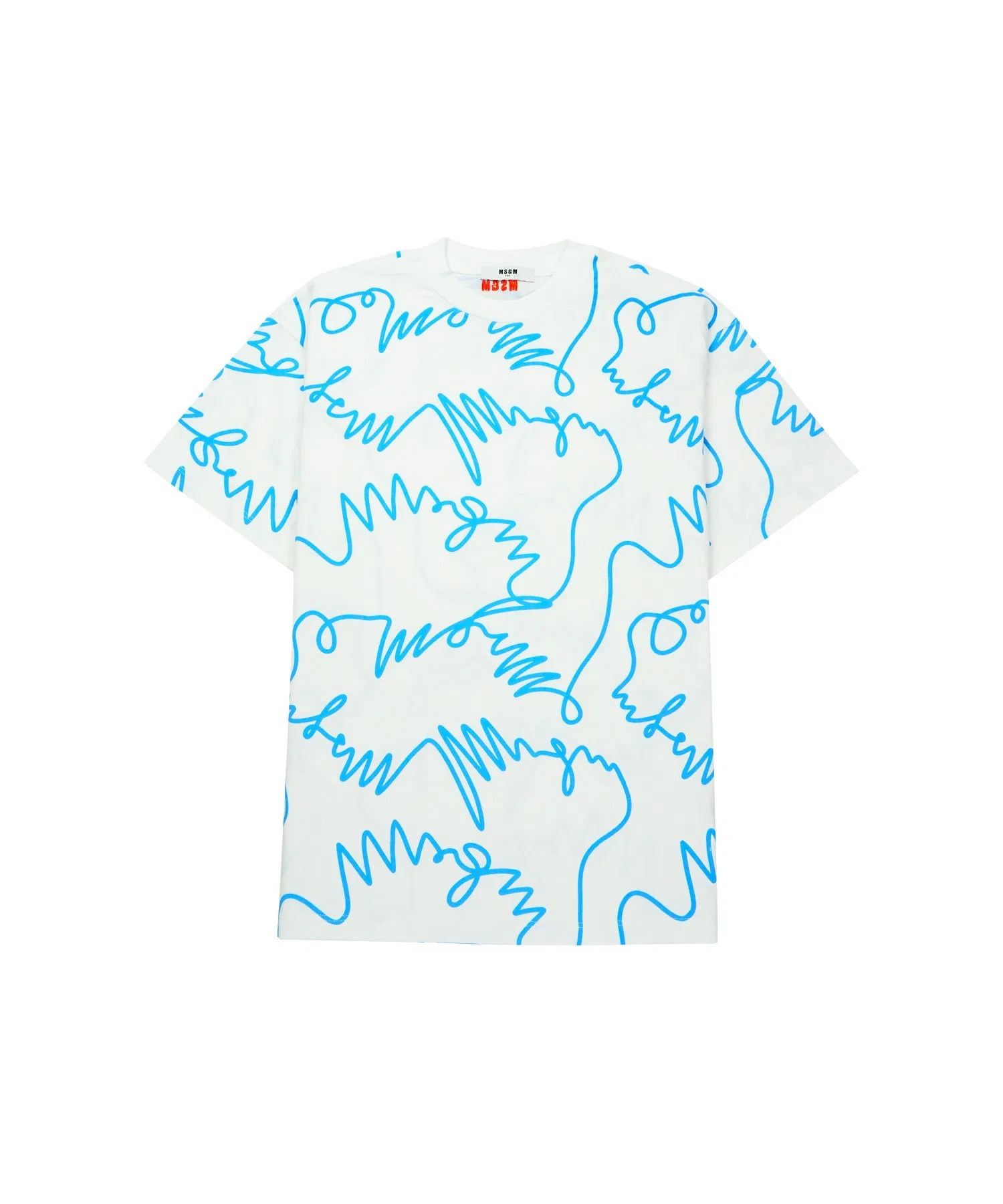 Детская футболка MSGM KIDS с вышивкой логотипа
