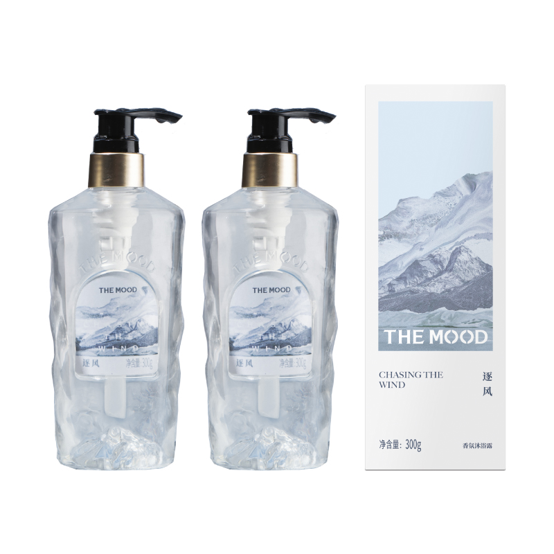 

Glacier гель для душа с древесным ароматом увлажняющий очищающий THE MOOD