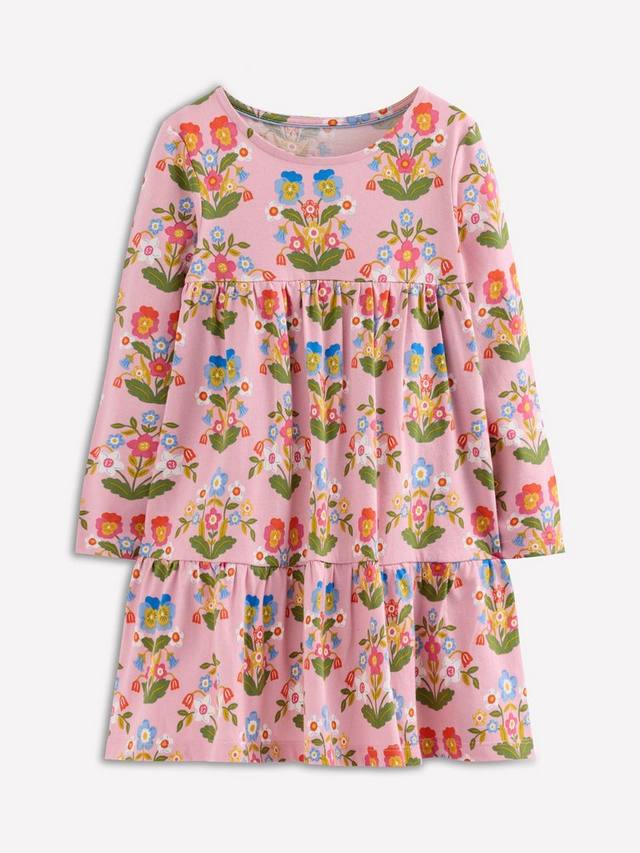 

Детское платье-солнышко Ariel из хлопка Mini Boden, Vintage Pink Pansy