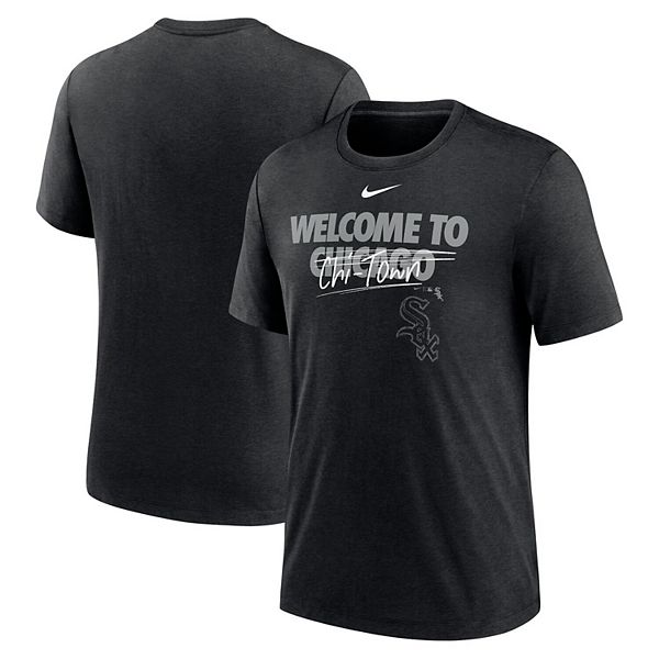 

Мужская футболка heather black chicago white sox home spin tri-blend Nike