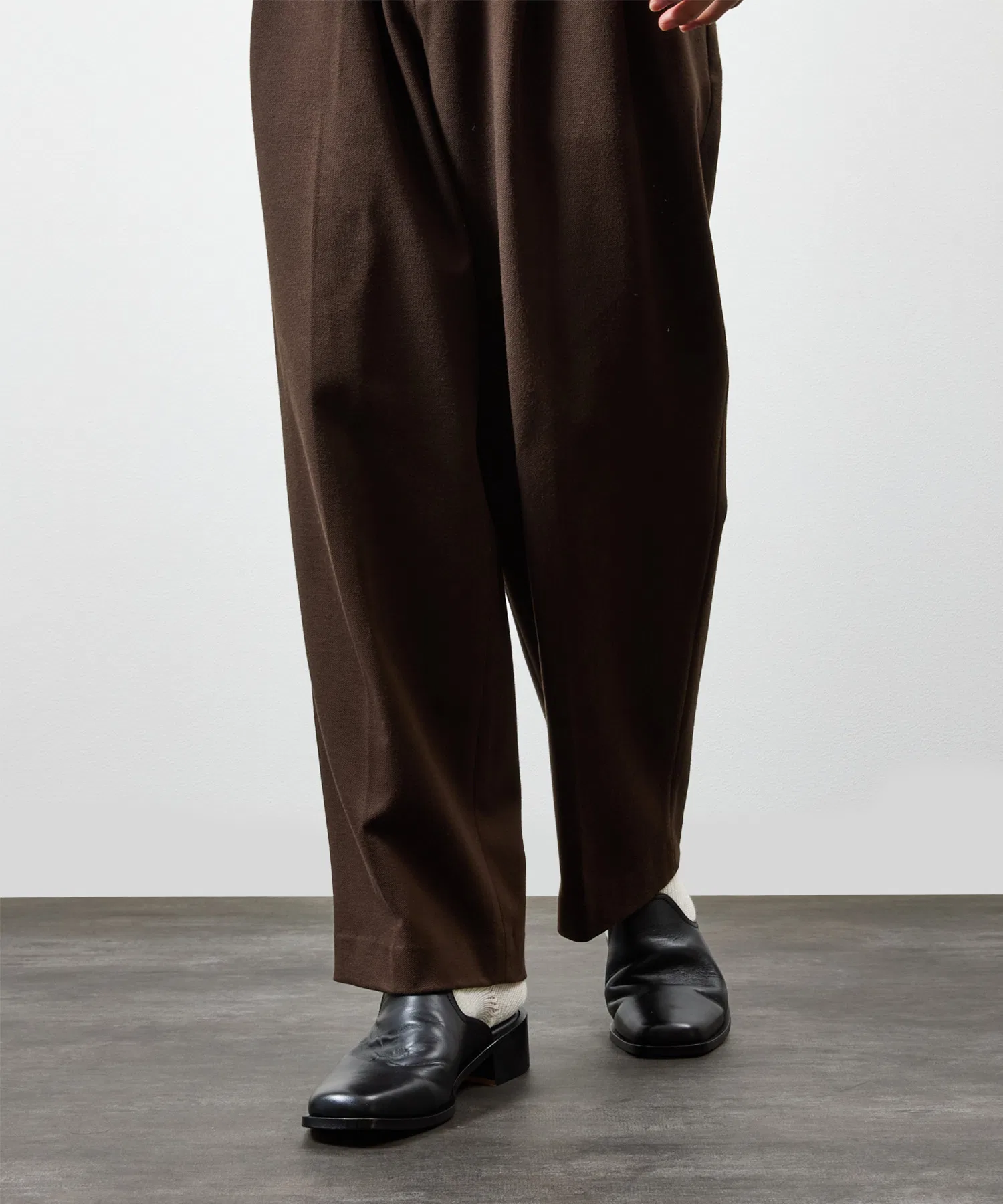 PADRONE / BL SQUARE SLIP-ON Кожаные туфли без шнурков с квадратным носком, изготовлены из коровьей кожи, произведено в Японии / PU8777-2002 — фото 2