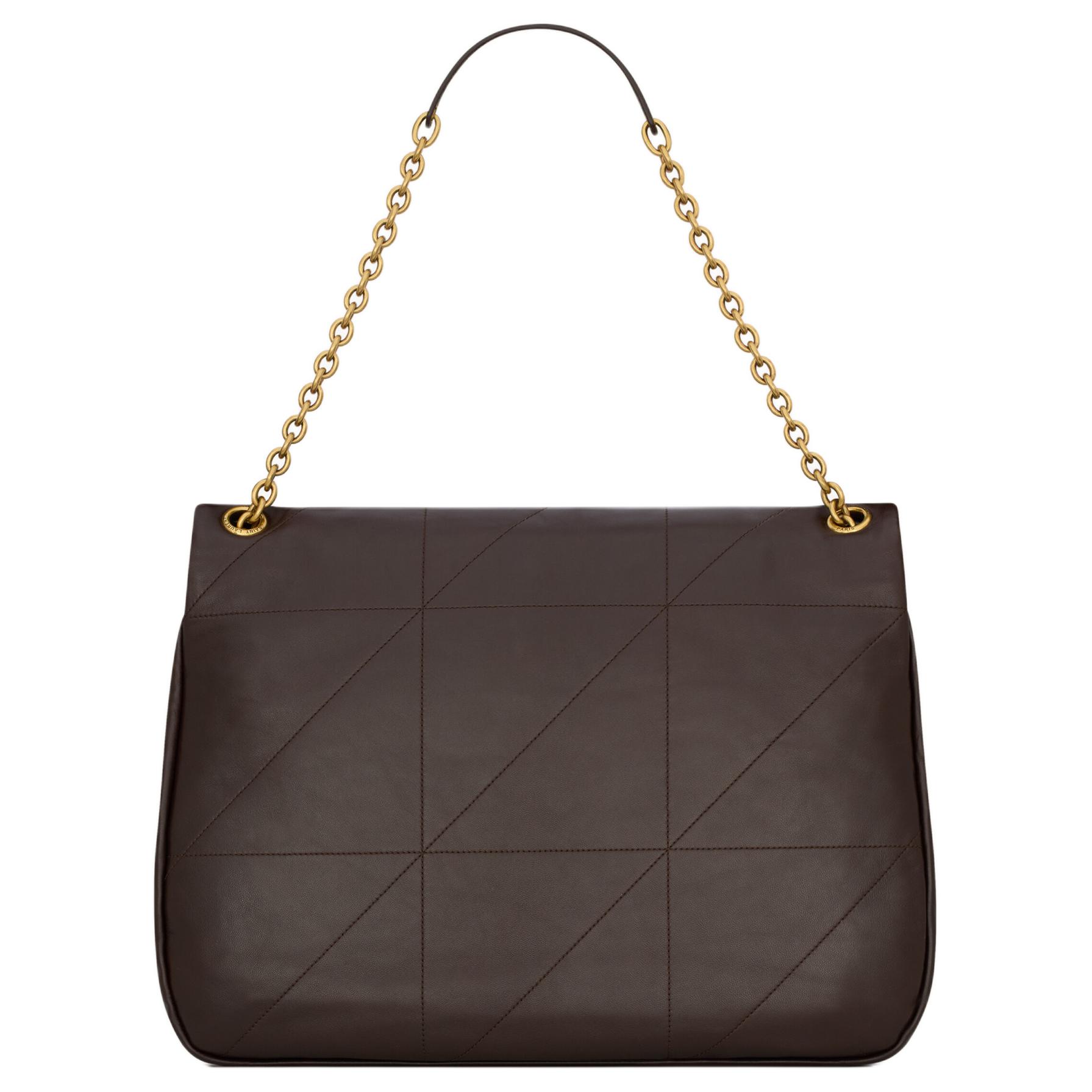 SAINT LAURENT Сумка через плечо из ягненка, кроссбоди, женская сумка Dark Umber — фото 4
