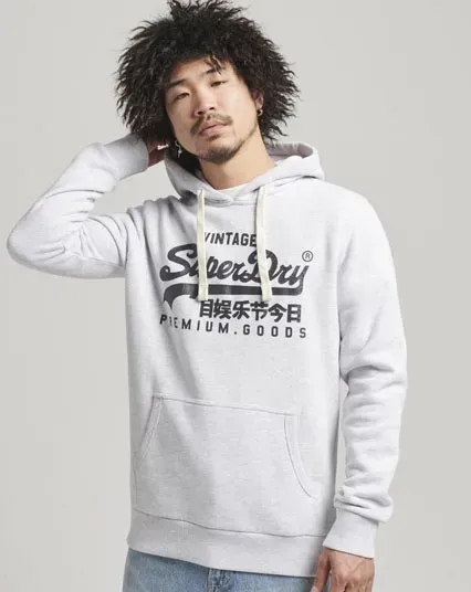 

Толстовка Superdry "SDVINTAGE LOGO HERITAGE HOOD", серый
