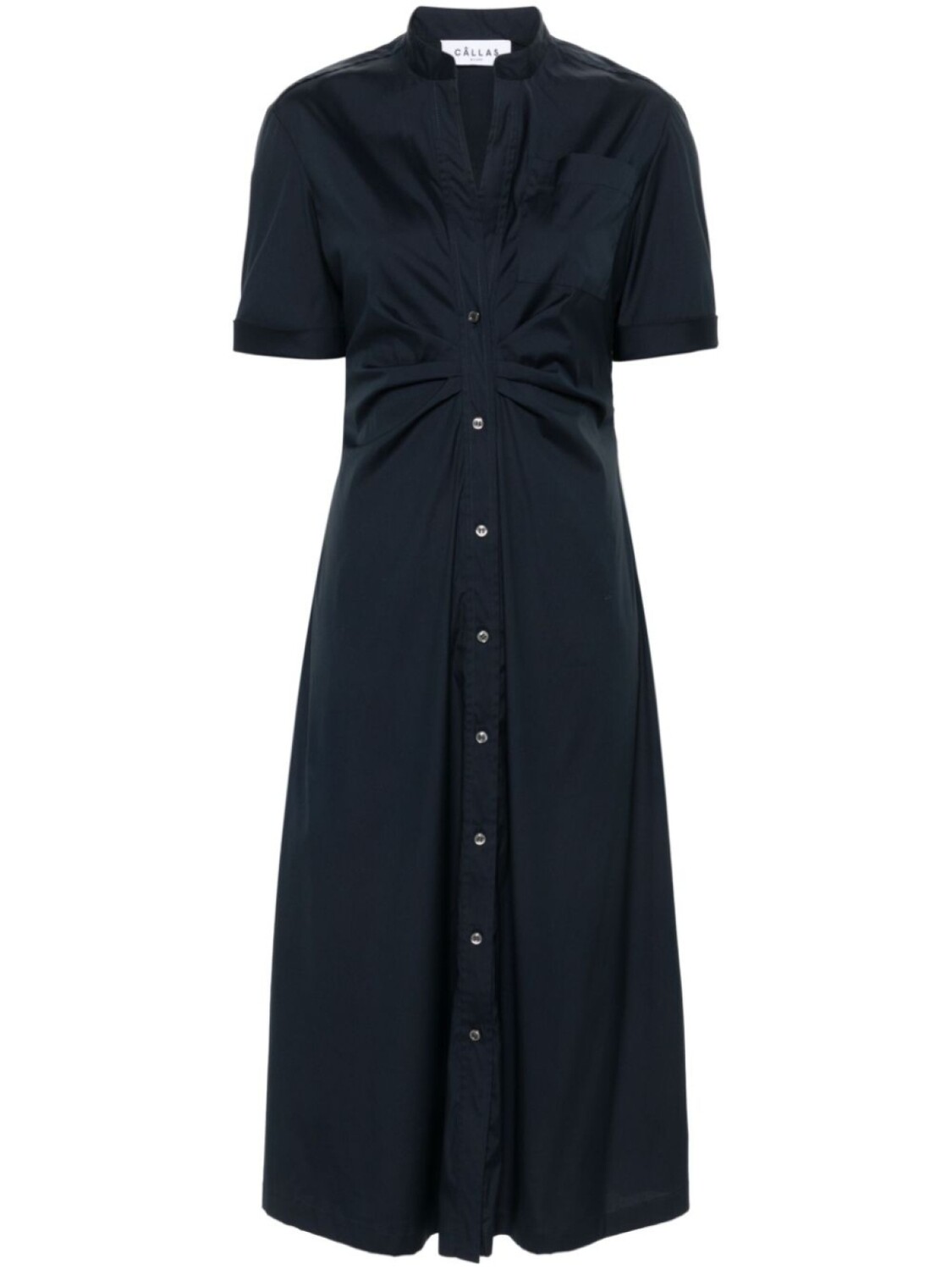 

Платье-рубашка Noor со сборками Câllas Milano, синий