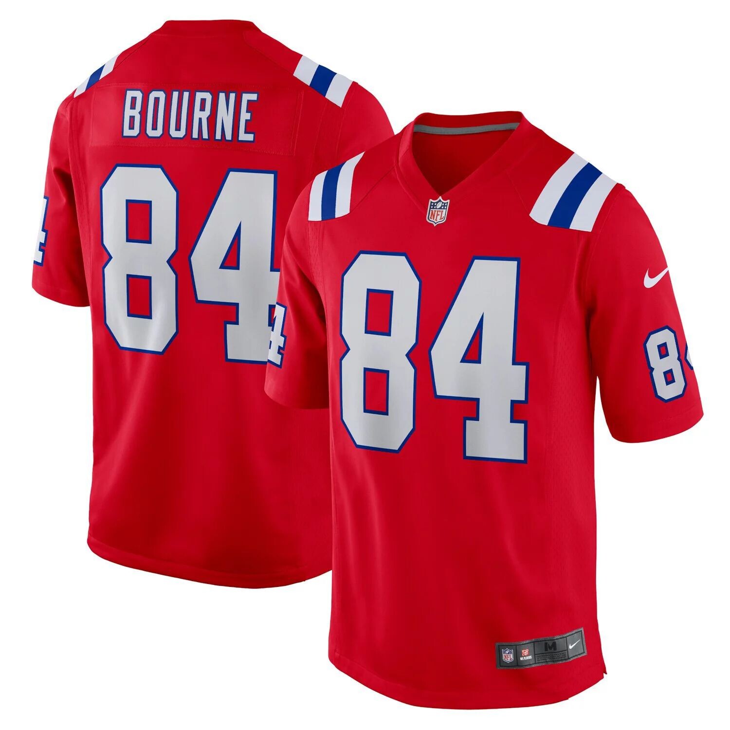 

Мужская красная игровая майка Kendrick Bourne New England Patriots Nike, Красный, Мужская красная игровая майка Kendrick Bourne New England Patriots Nike