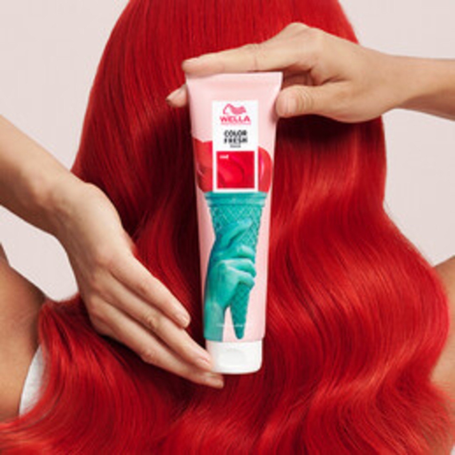 Маска для волос color fresh farbauffrischende pflegemaske Wella Professionals, red, объем 150 мл — фото 4