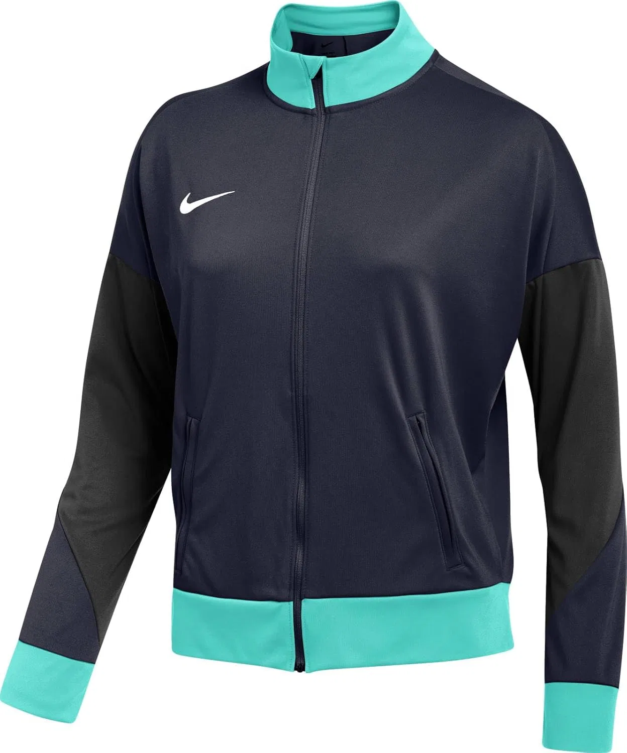 Женская ветровка NIKE, Dri-Fit, цвет Obsidian/Black/Hyper/White