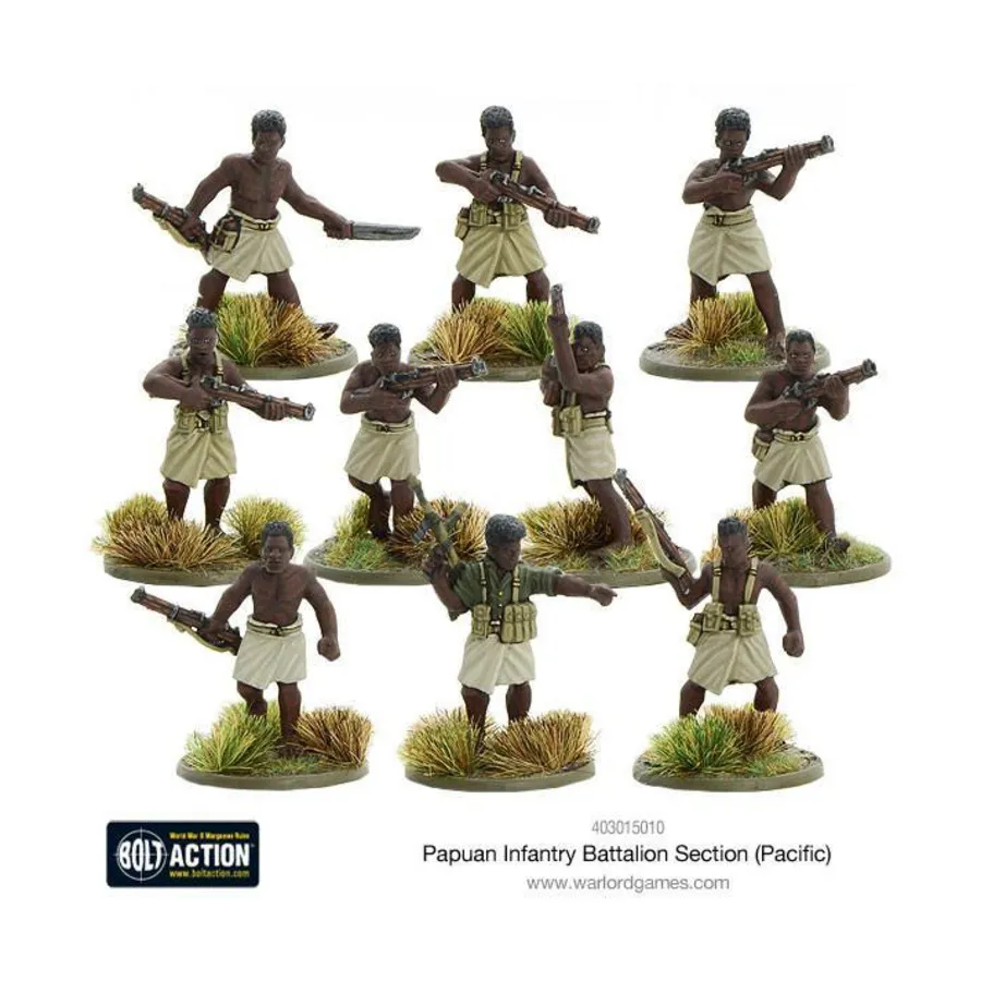 

Отделение папуасского пехотного батальона, Bolt Action - Australian (28mm)
